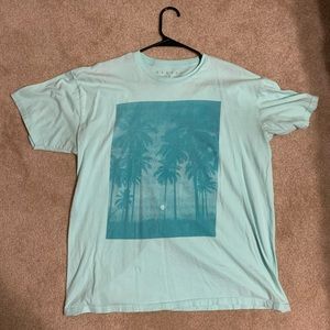 Light green men’s large palm Tshirt